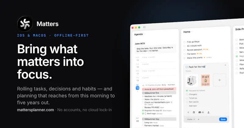 Matters screenshot 2
