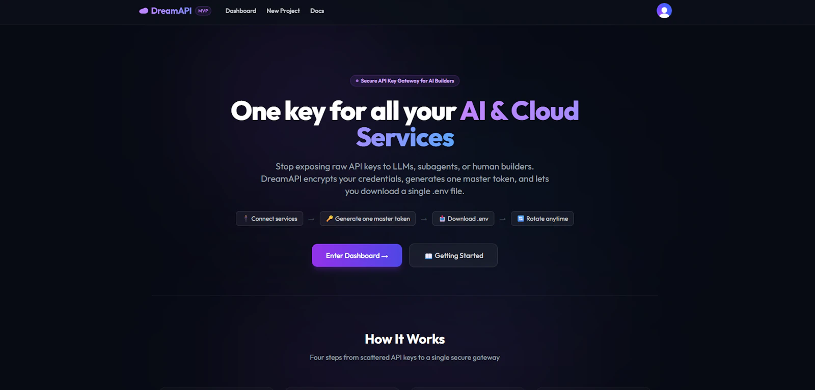 DreamAPI screenshot 2