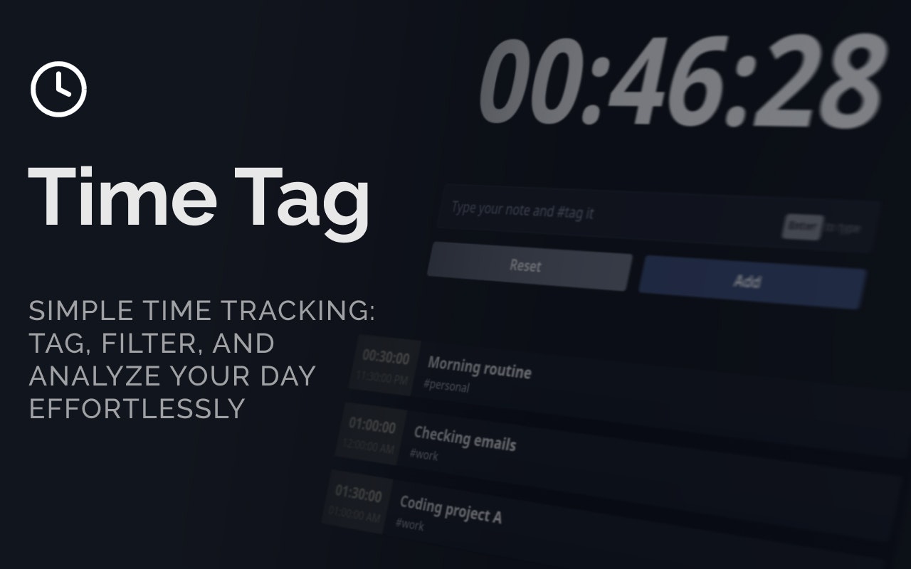 startuptile Time Tag-Simple time tracking: Tag filter and analyze your day