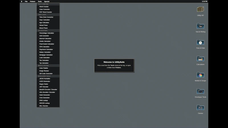 UtilitySuite.io screenshot 1 (video preview)