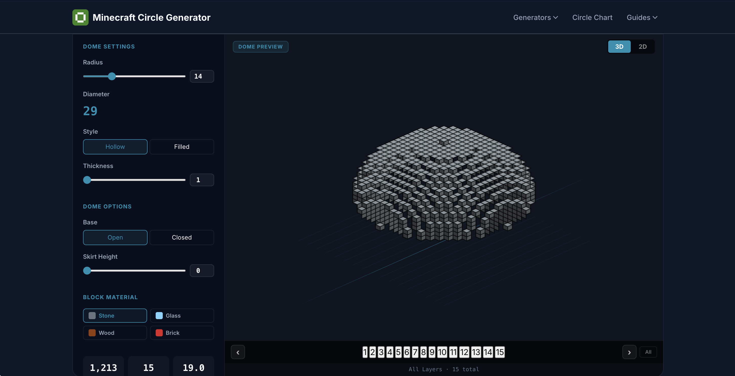 Minecraft Circle Generator gallery image