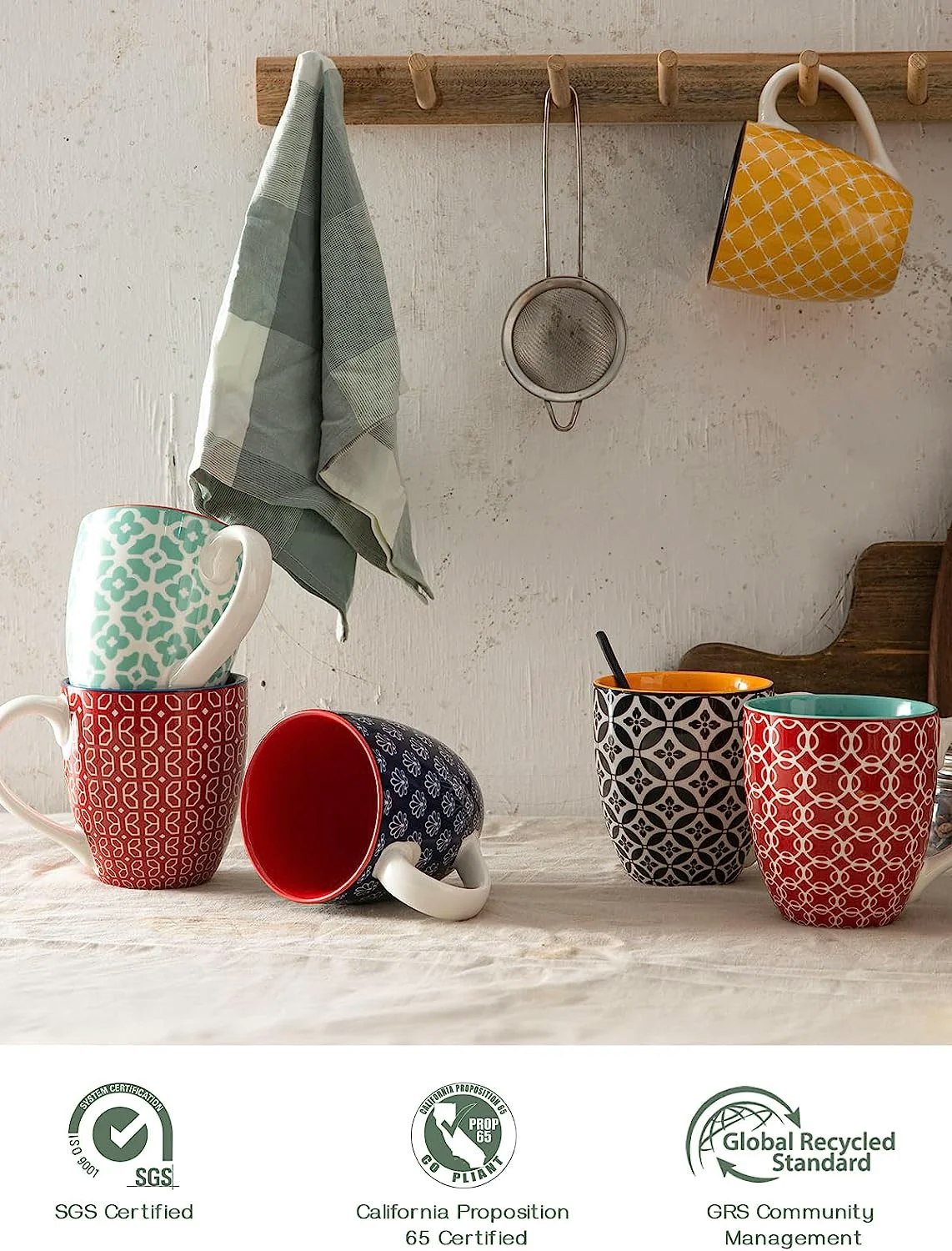 Colorful Porcelain Coffee Mugs media 2