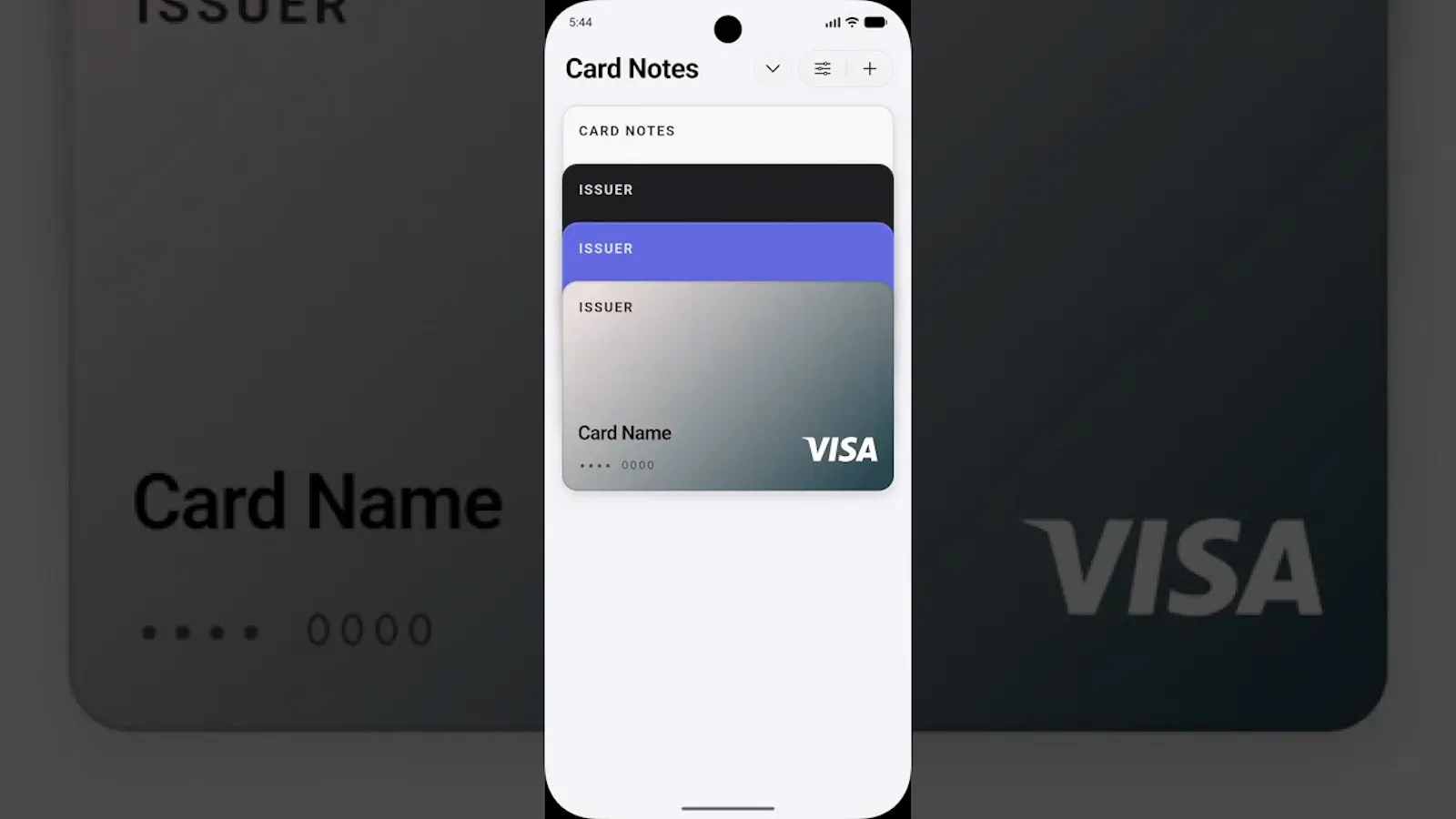 Card Notes screenshot 1 (video preview)
