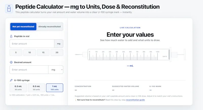 Peptide Calculator screenshot 2