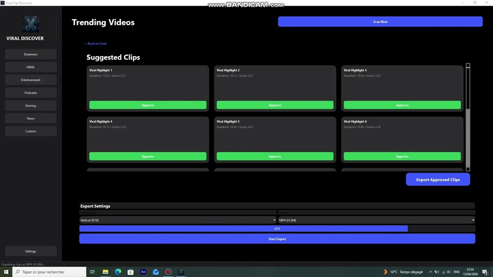 Viral Clip Discovery screenshot 1 (video preview)