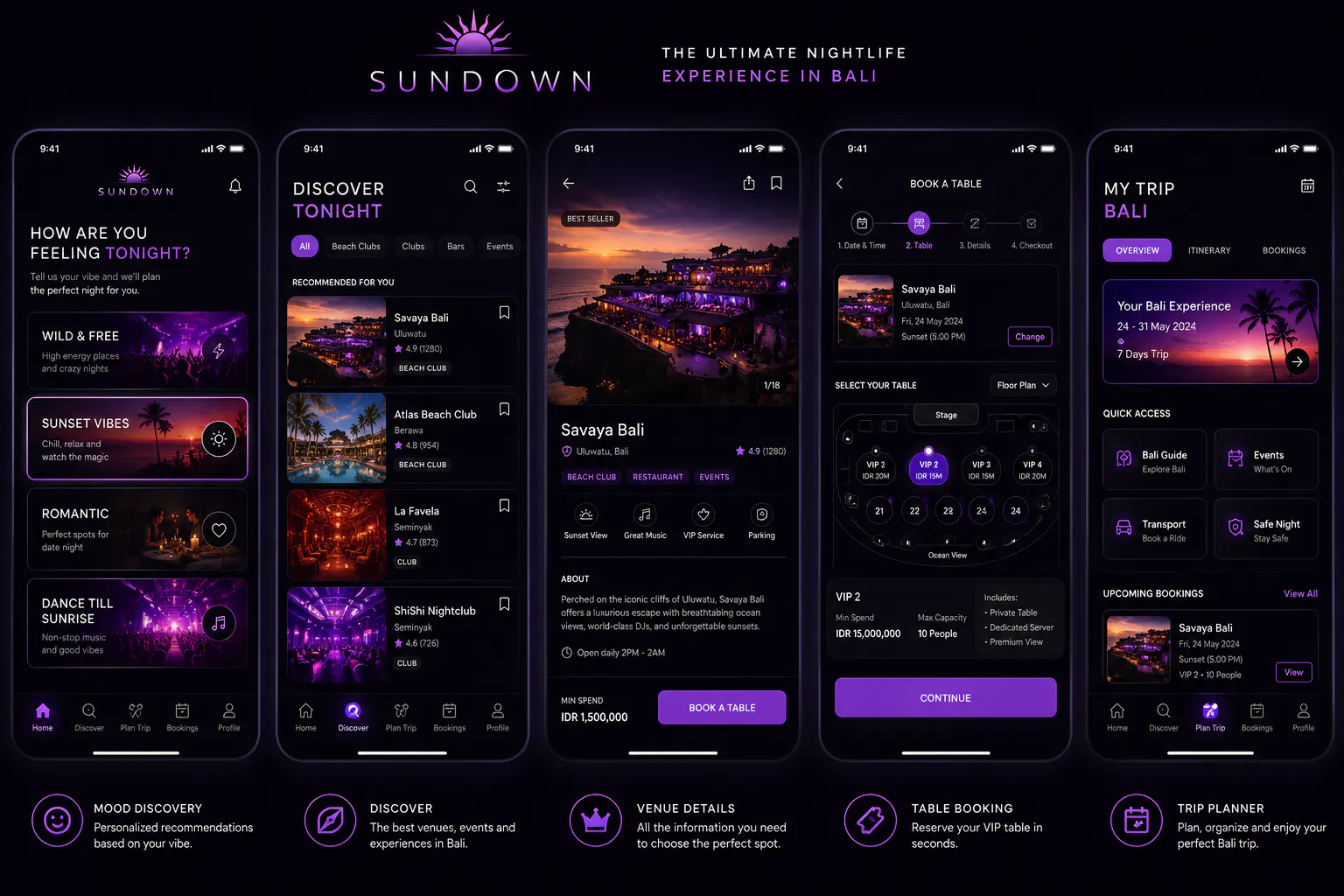 SunDown — Bali Nightlife App gallery image