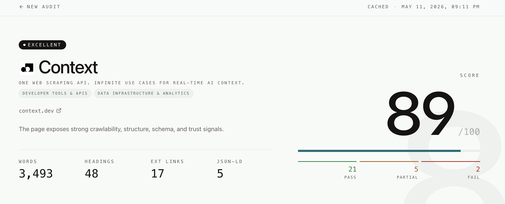 Free AI SEO Auditor gallery image