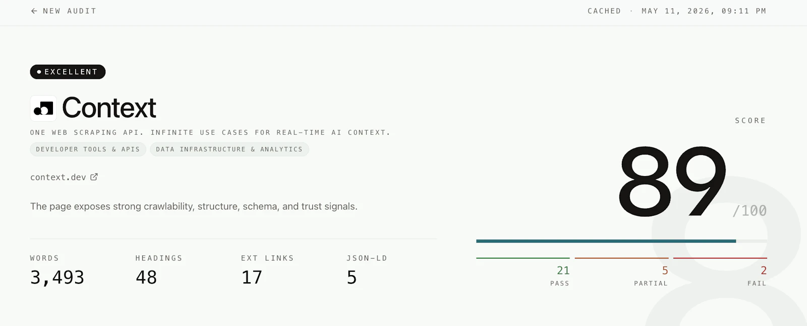 Free AI SEO Auditor screenshot 3