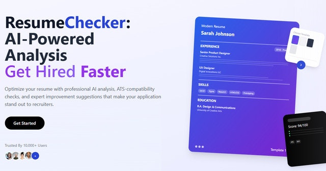 ResumeChecker - การวิเคราะห์ AI เฉพาะงาน - ปรับแต่งประวัติย่อของคุณภายในไม่กี่นาที media 2