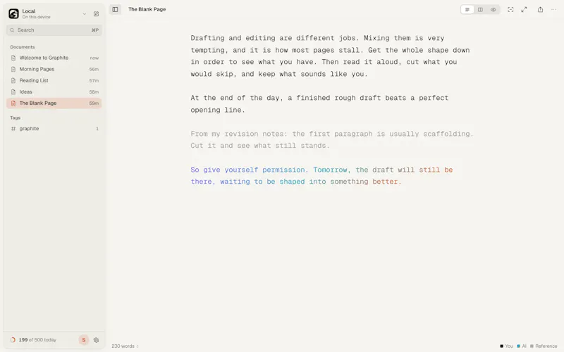 Graphite screenshot 4