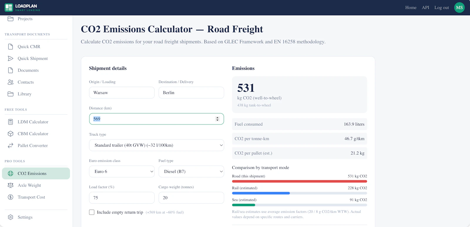 LoadPlan screenshot 5