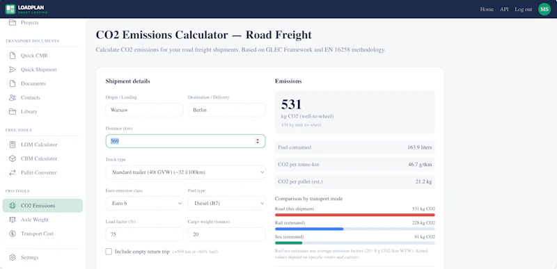LoadPlan screenshot 5