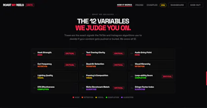 RoastMyReels - AI Reels Coach That Hurts gallery image