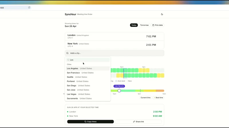 SyncHour screenshot 1 (video preview)