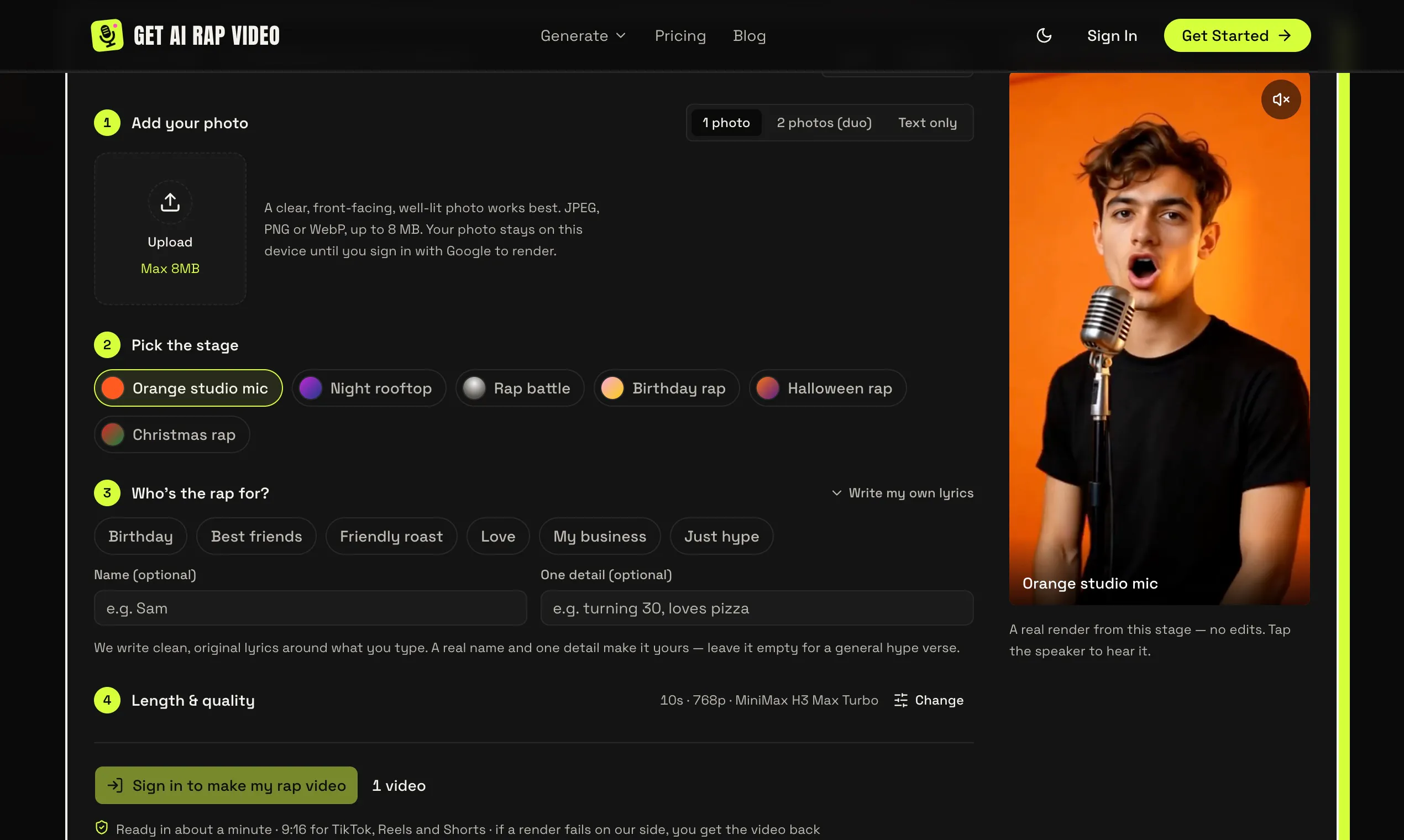 Get AI Rap Video gallery image