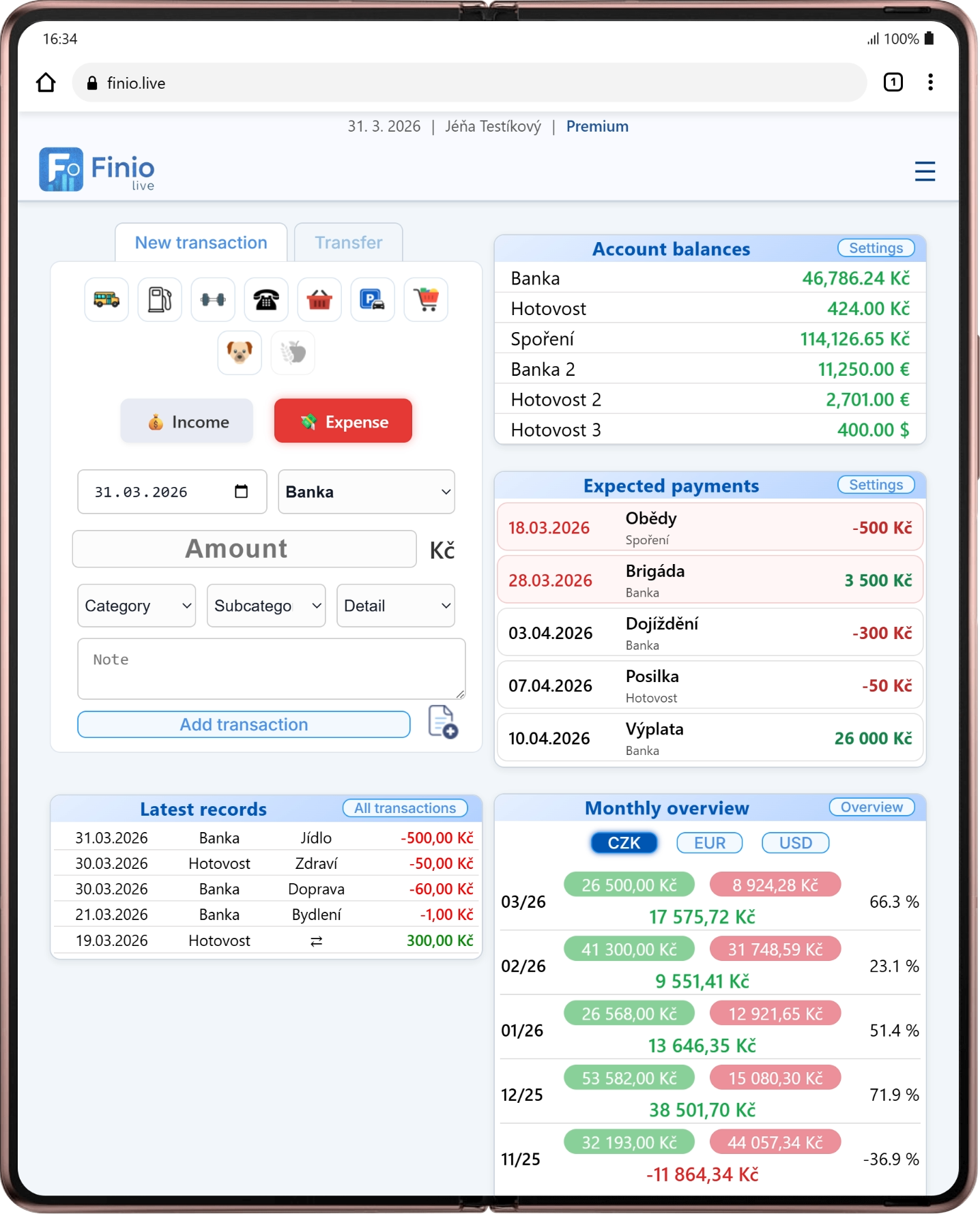 Personal finance diary gallery image