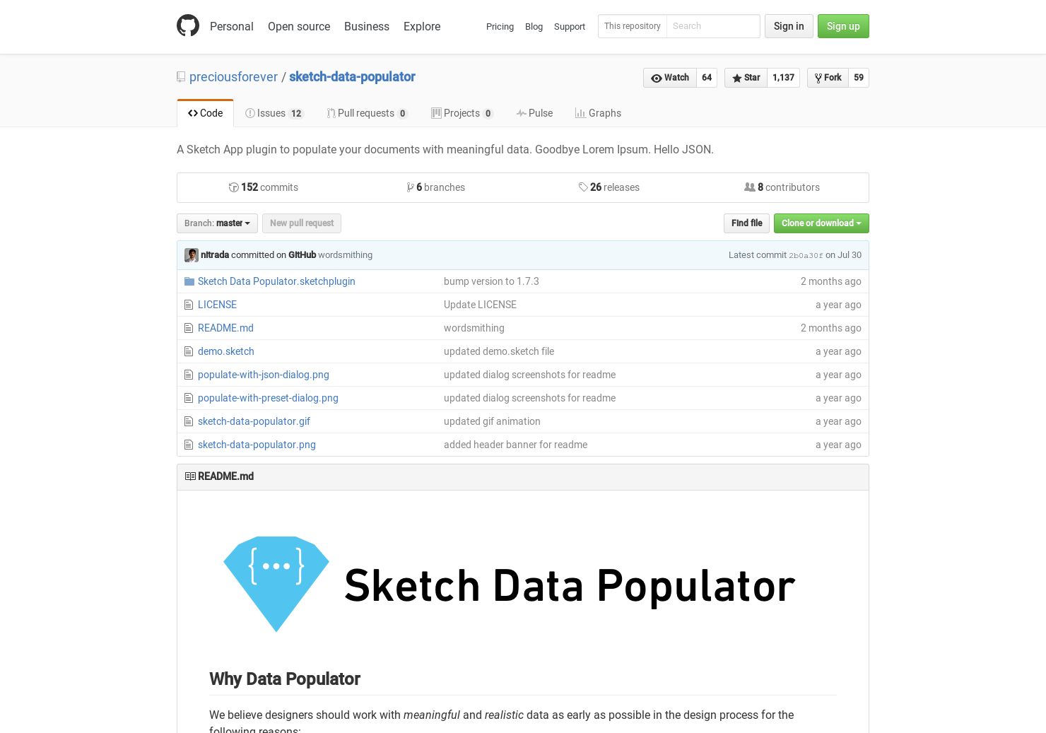 Sketch Data Populator