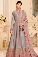 Designer Embroidered Anarkali Suit gallery image