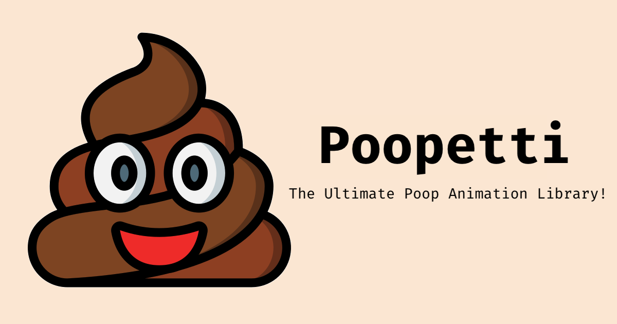 Poopet - Hafif animasyonlu emoji kütüphanesi, esas olarak kaka odaklanmış medya 2