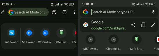 AI Mode in Chrome gallery image
