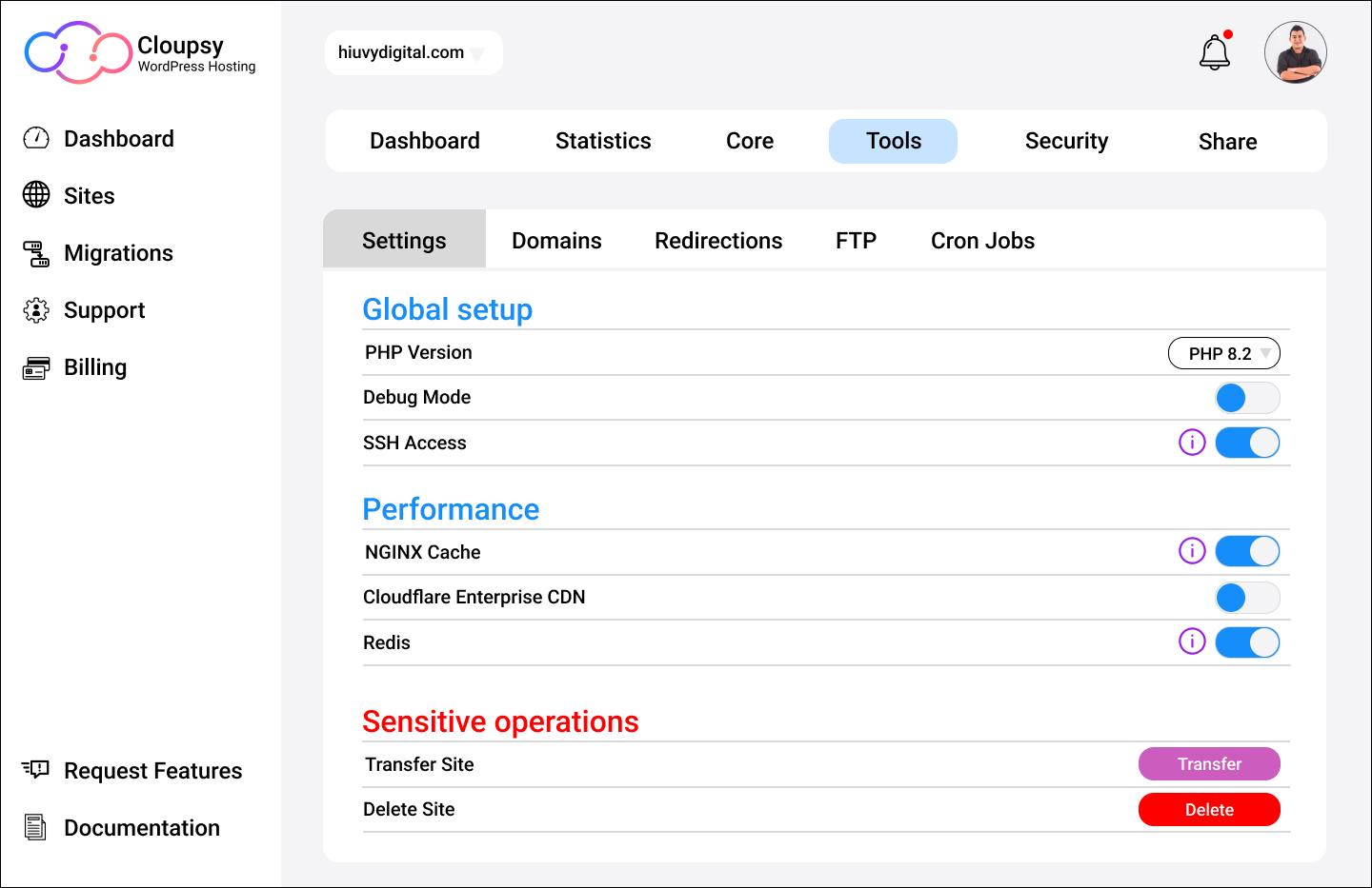 Cloupsy WordPress Hosting media 3