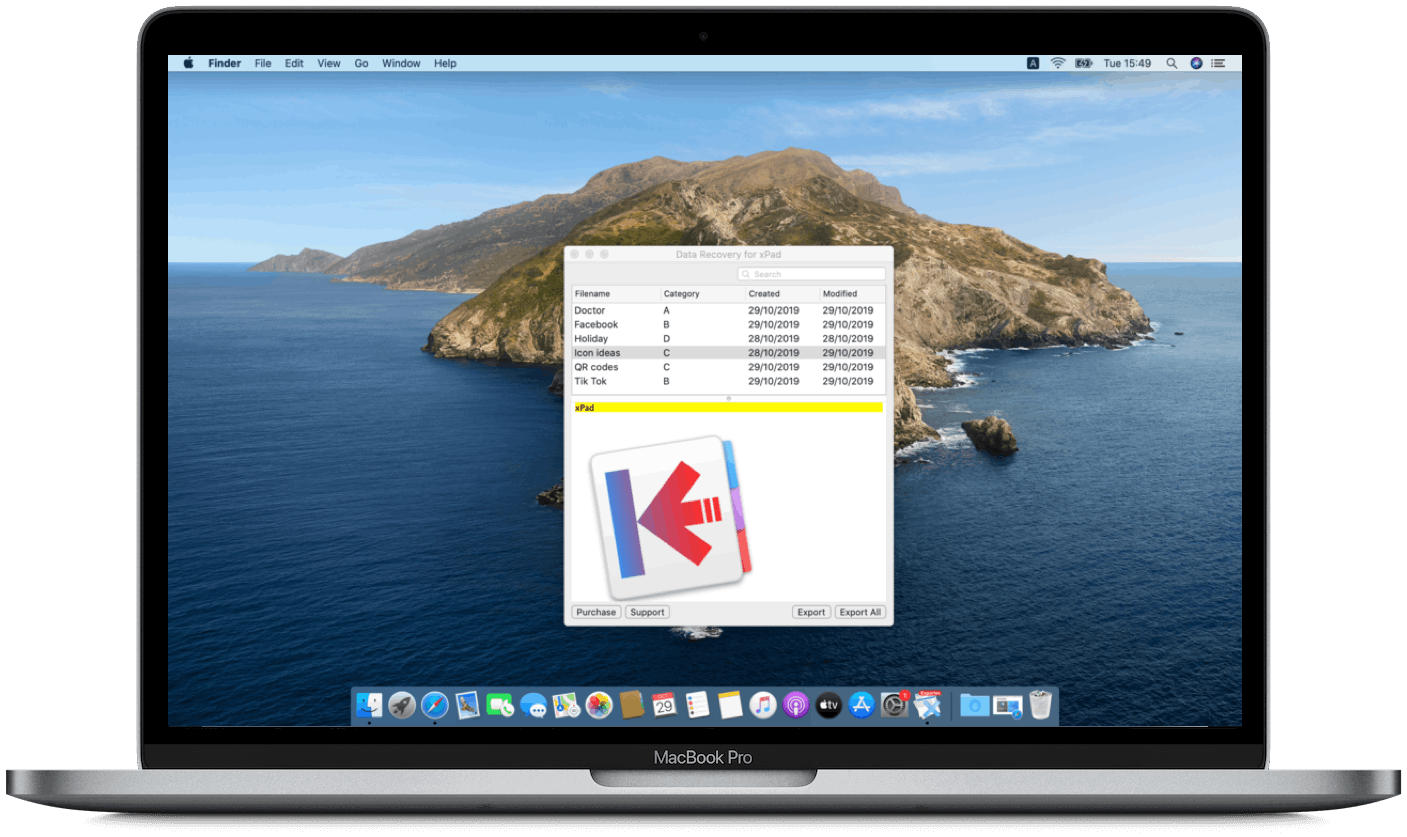 xPad for macOS Catalina (data recovery) media 1