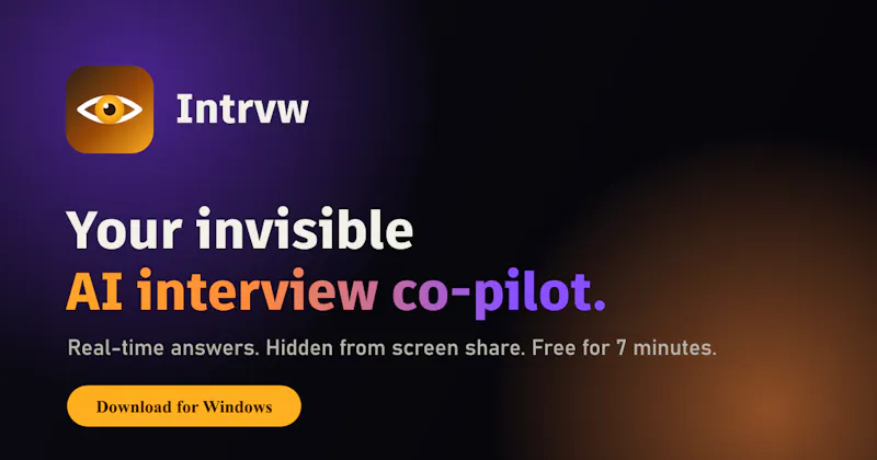 Intrvw screenshot 1