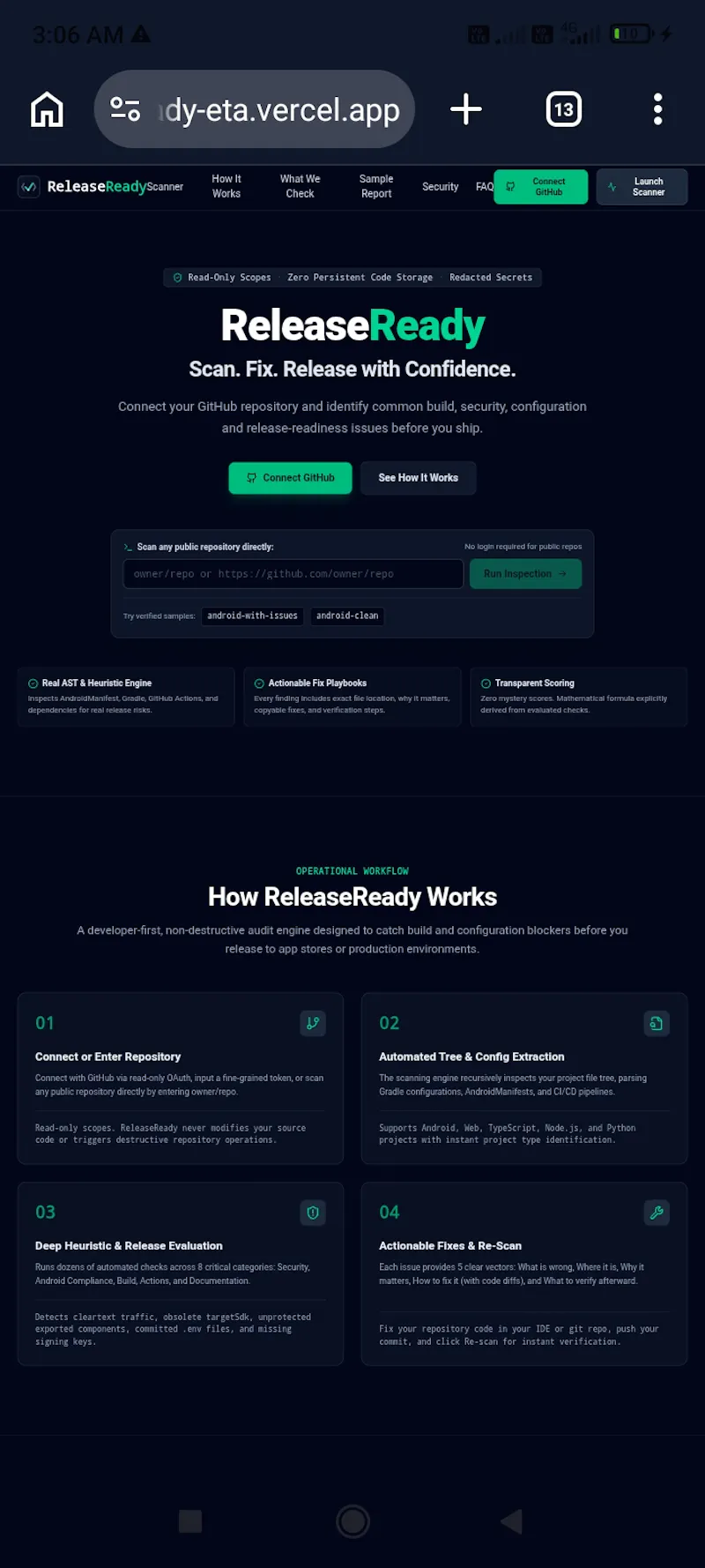 ReleaseReady screenshot 2