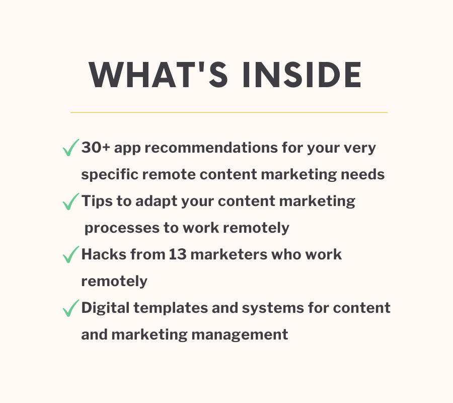 Remote Work eBook for Content Marketers gallery image