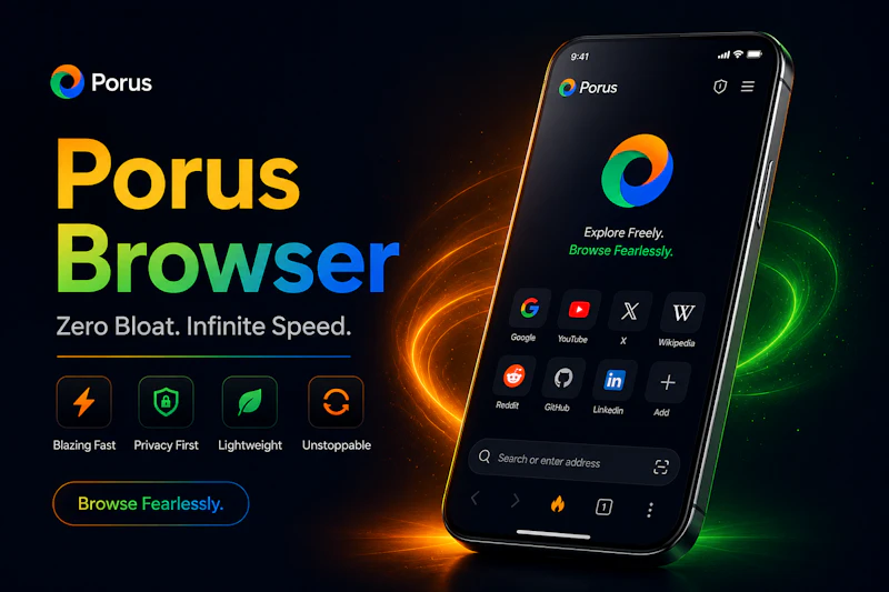 Porus Browser screenshot 1