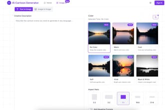 Free Online AI Cartoon Generator gallery image