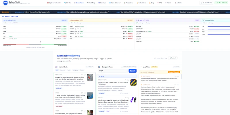 OptionsVault screenshot 2