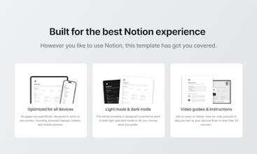 Discover the power of the easy-to-navigate Second Brain 2.0 Notion template, revolutionizing the way you organize and manage your digital life.