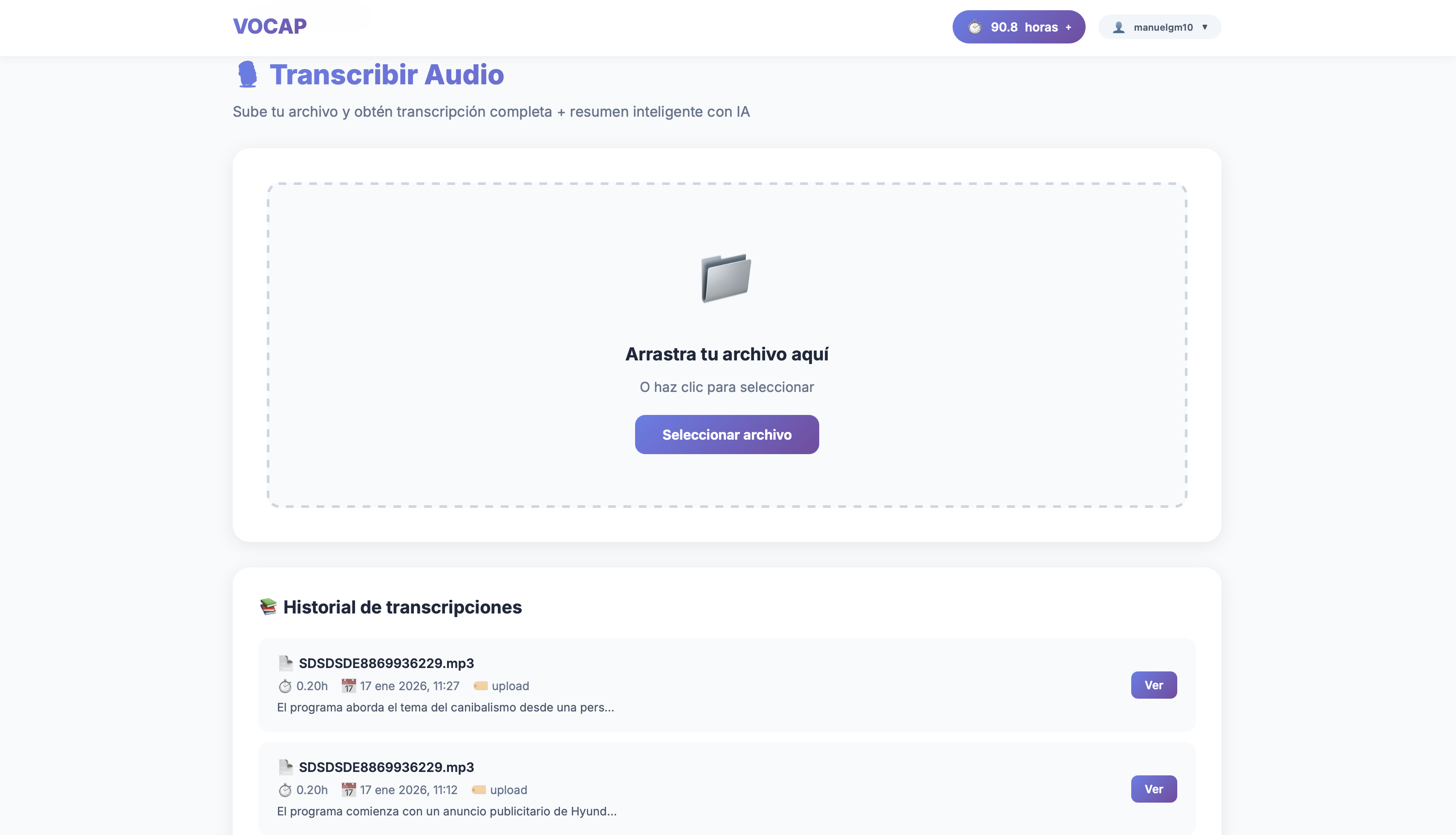 VOCAP - Screenshot 4 showing product features and functionality