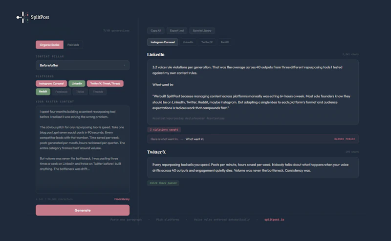 Split Post screenshot 4