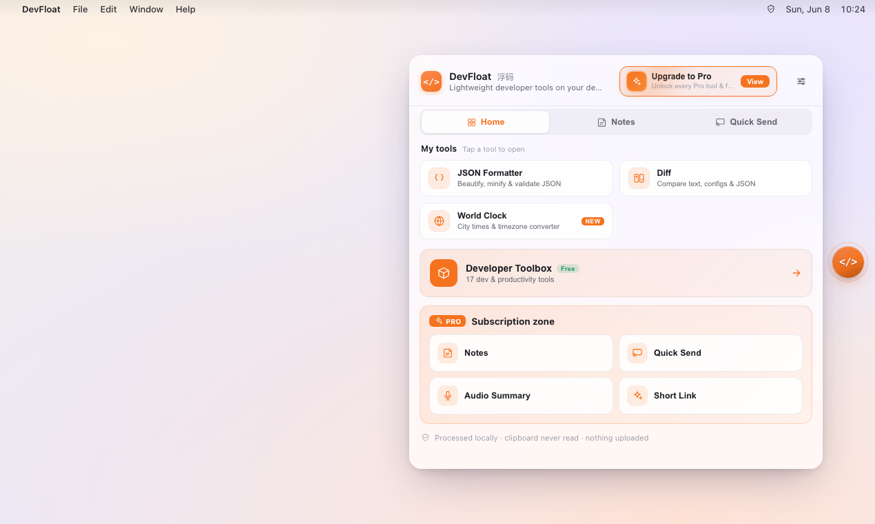 DevFloat gallery image
