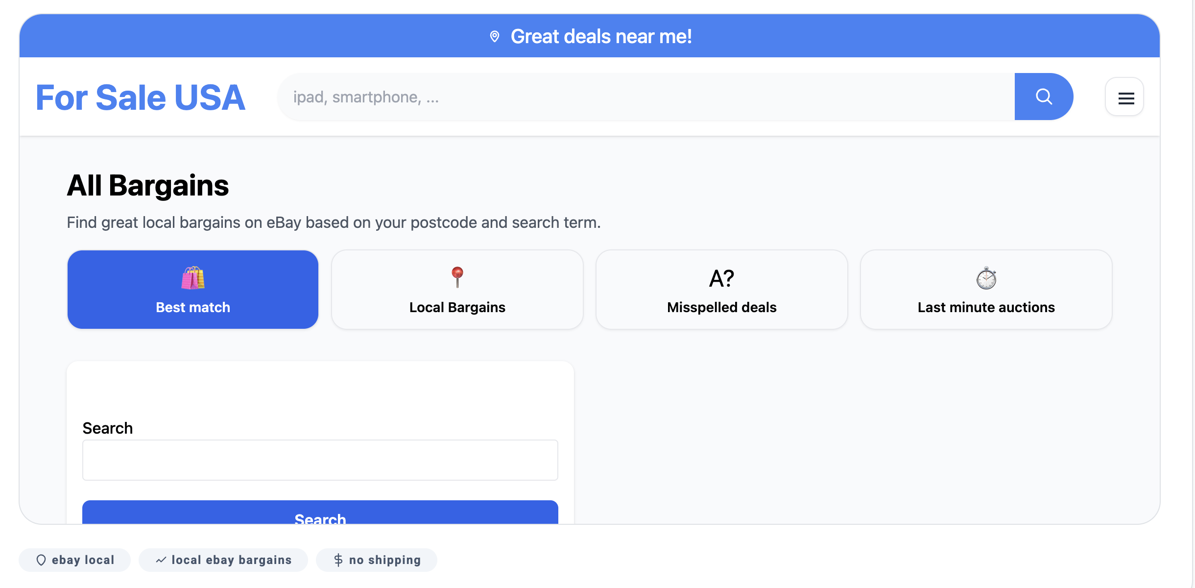 Baycrazy Local deals - Screenshot 2 showing product features and functionality