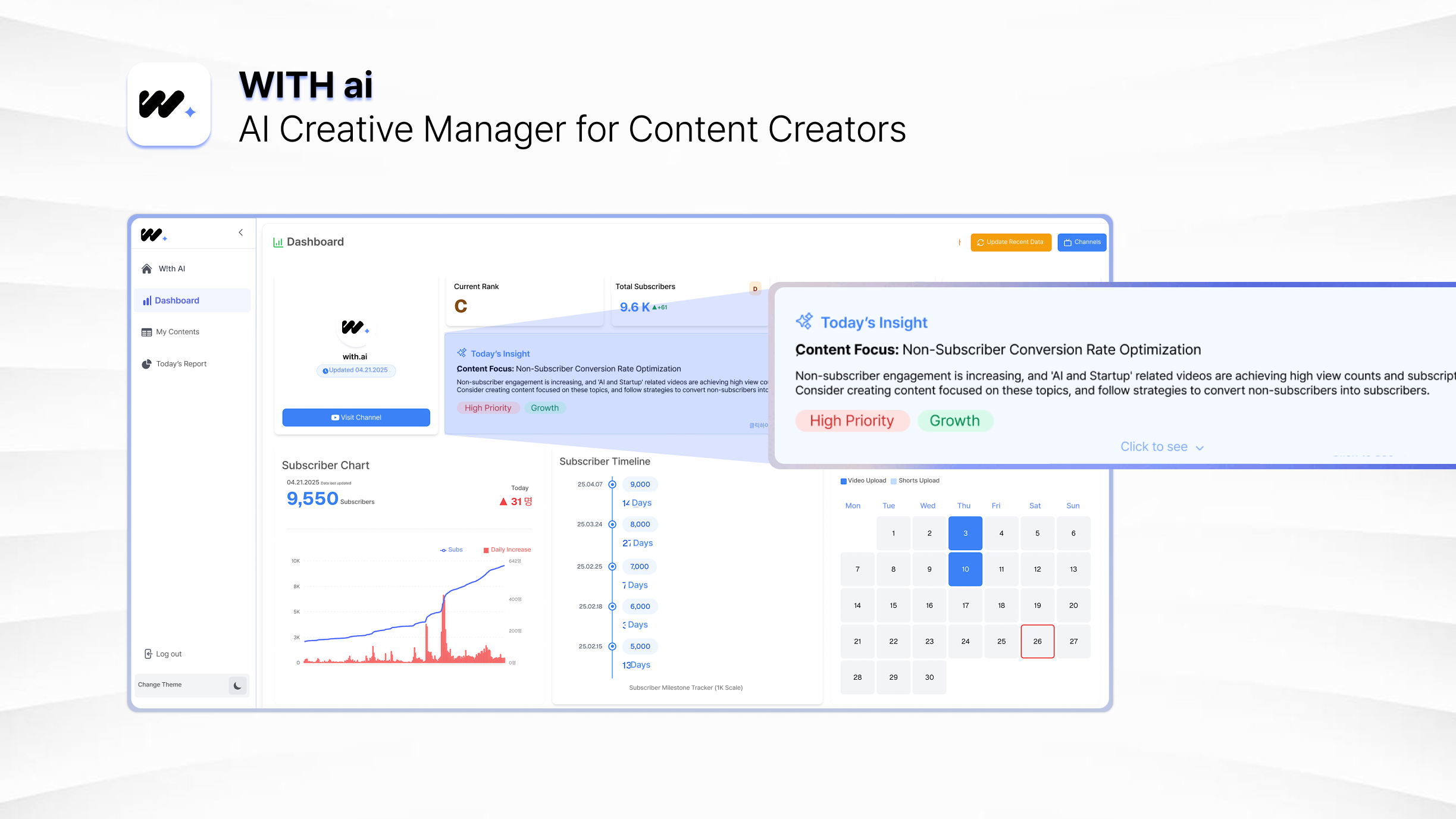 กับ AI - AI Dashboard and Manager สำหรับผู้สร้างเนื้อหา media 1
