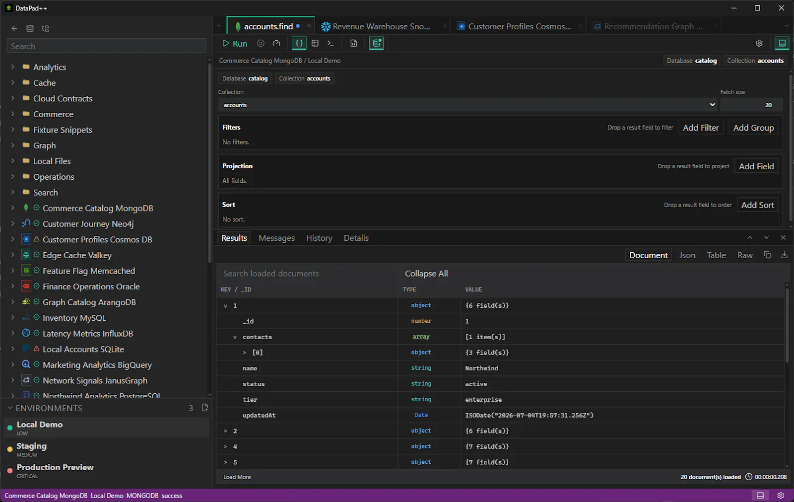 DataPad++ screenshot 1