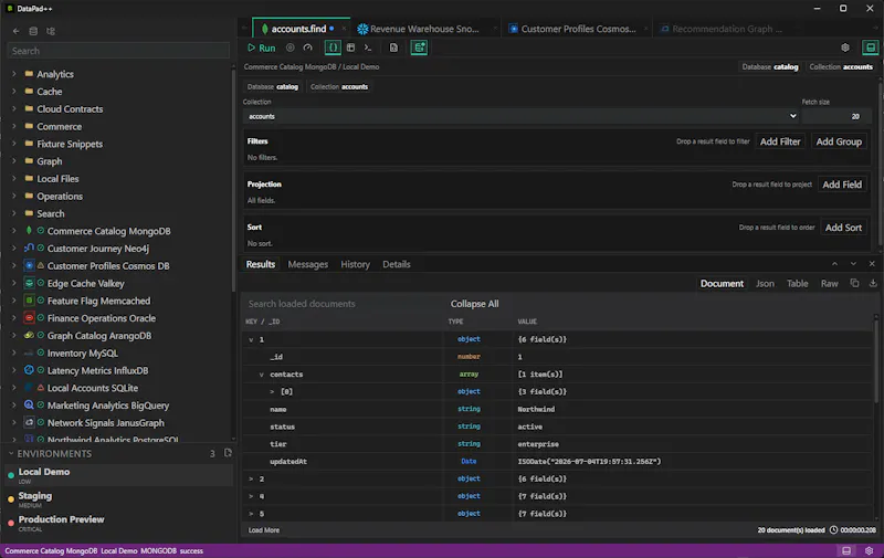 DataPad++ screenshot 1
