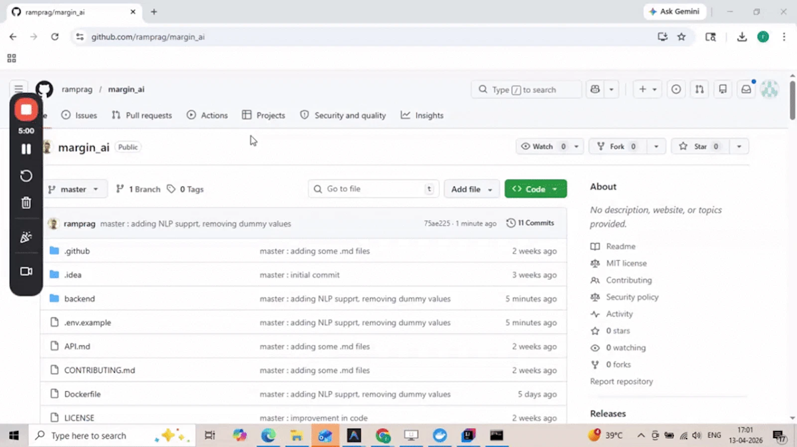 Margin Ai screenshot 1 (video preview)