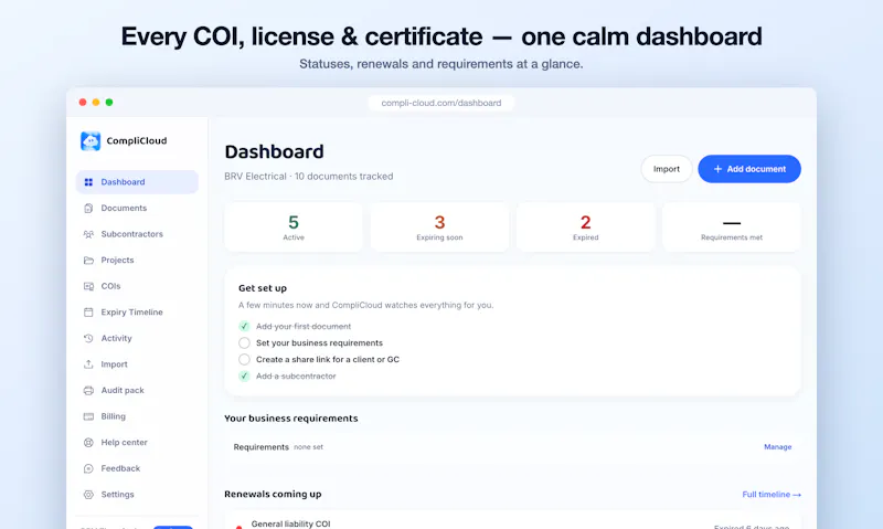 CompliCloud screenshot 1