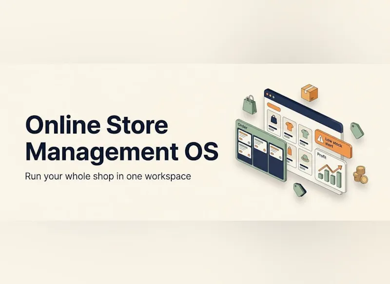 Online Store Management OS screenshot 2