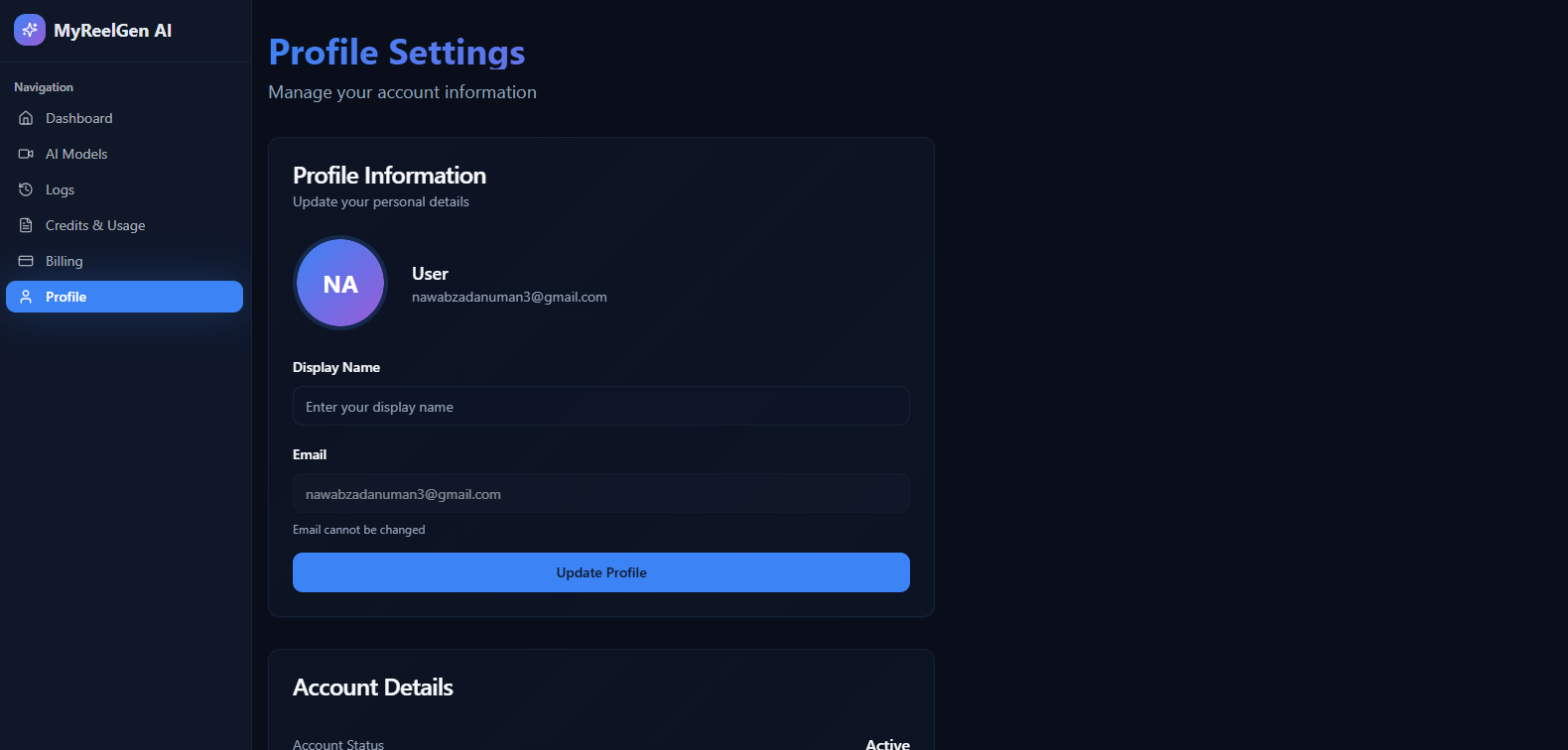 MyReelGen Ai gallery image