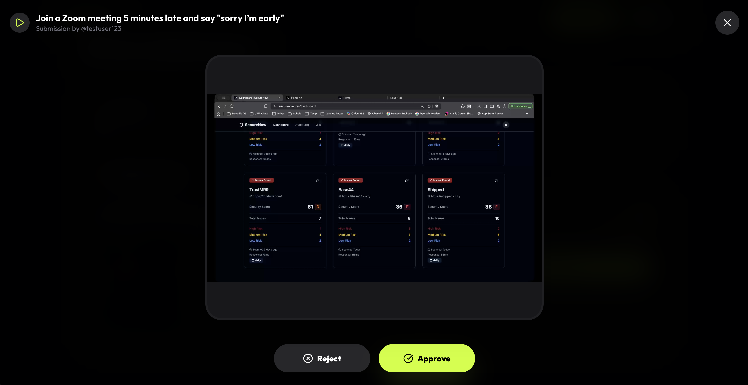 I Dare You - Screenshot 5 showing product features and functionality