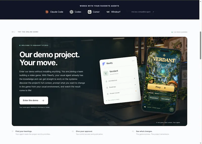 Fileaify.com — Augment any AI agent screenshot 3