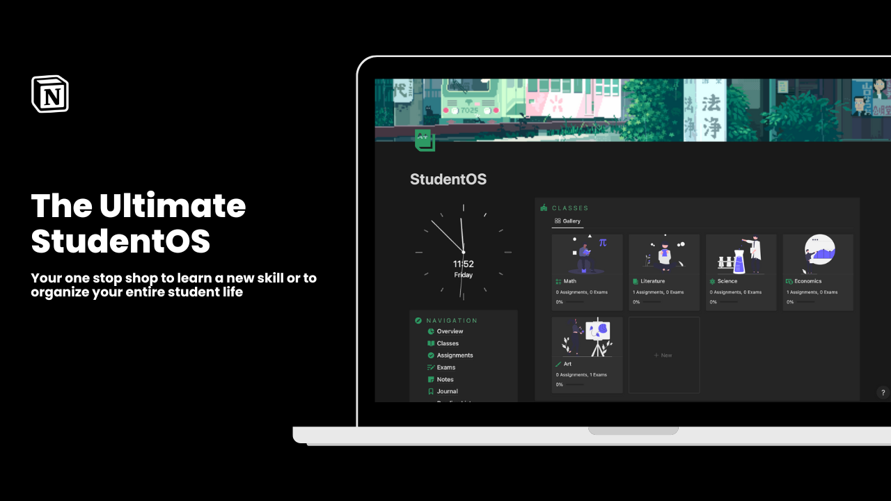 Mídia 1 de Ultimate Studentos - Elevar seu estudo: onde a estética encontra acadêmicos