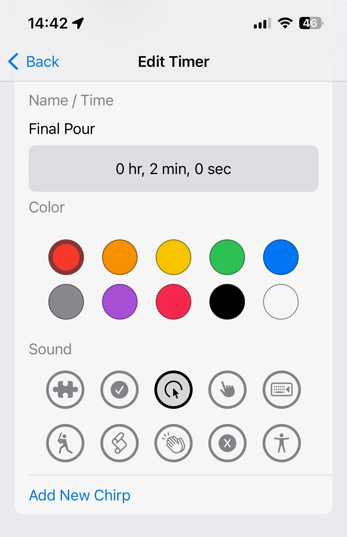 Hẹn giờ chirp media 5