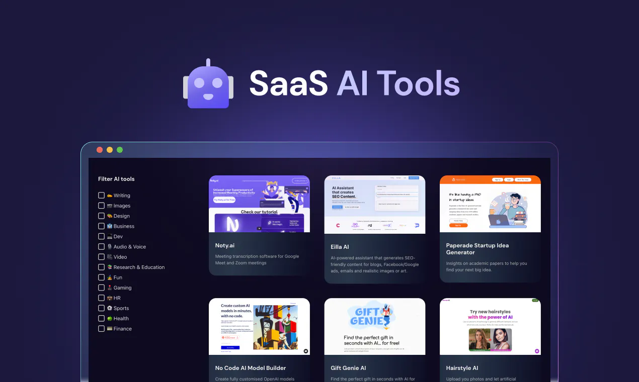 SaaS AI Tools: 400+ generative AI tools & daily AI news | Product Hunt