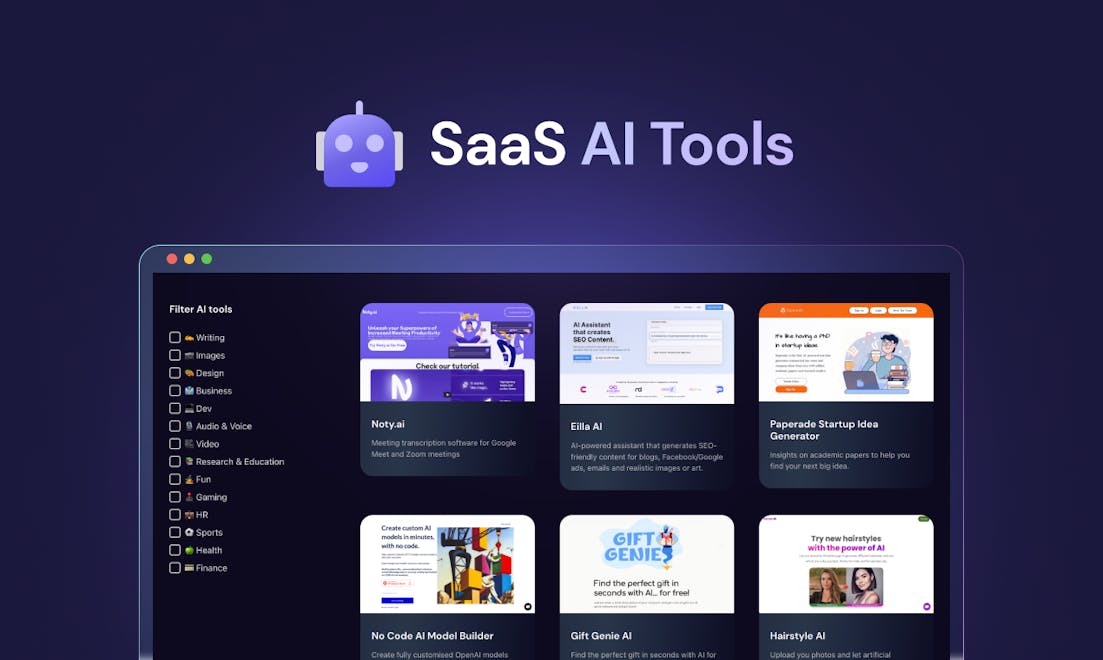 SaaS AI Tools Gallery Image 1